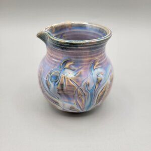Peggy Steffes IRIS Hand Thrown Pottery Pitcher Montana